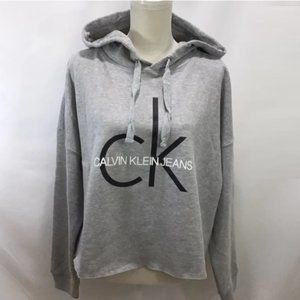 Calvin Klein Gray  Hoodie Logo